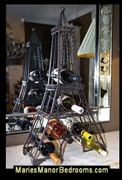 Eiffel Tower Bottle Holder Display french bistro decor paris cafe decor