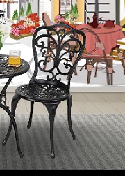 french bistro table  french bistro chairs  French Country theme decorating ideas - French cafe theme decorating ideas - French country kitchens - French cafe decor   Patio Bistro Set  paris cafe decorations  bistro seating 