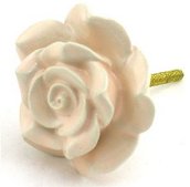 vintage ceramic rose knobs or porcelain pulls can be used as cupboard pulls, cabinet knobs, dresser drawer pulls and kitchen handles. The handmade ceramic rose knobs have subtle hand-painted details and vintage rose shape that make these knobs perfect for your shabby or country chic d�cor. The knobs are hand molded and hand painted so there could be size and color shade variations.