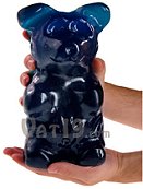 Its monstrous size is only matched by its enormous taste. The World's Largest Gummy Bear tastes just as delicious as its pint-sized counterpart. Available in many flavors: blue raspberry, red cherry, green apple, orange, pineapple and astro (a combination of red cherry, lemon, and green apple).