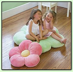 Flower Floor Pillows butterfly garden bedroom decorating - Daisy Flower Pillows - Fun, colorful and soft daisy flower pillows to complete your room