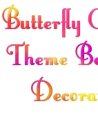 Butterfly room decor girls bedroom with flowers 