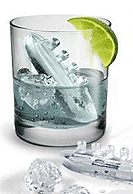 Ice ahoy!! Gin and Titonic  ice cube tray man cave home bar decorations