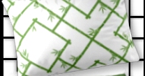 Bamboo Chinoiserie Lattice Pillow Sham   