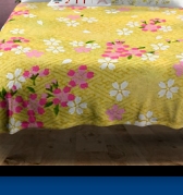Pink Sakuras on Gold Duvet Cover   oriental bedding asian bedding Chinese bedding Japanese bedding