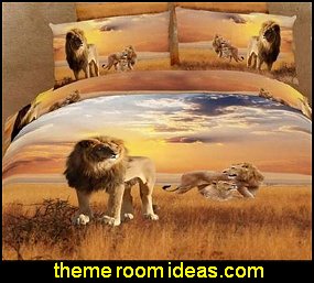 Lion of the Prairies  Bedding Sets african safari bedroom decor