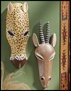 Hand-painted in the natural palette of Africa, 