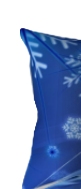 Blue Snowflakes Winter Rectangular Pillow