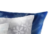 Snowflakes and lights Throw Pillow