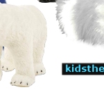Giant Polar Bear - Lifelike Stuffed