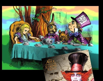 Alice in Wonderland Mad Hatter Tea Party Psychedelic Trippy Aesthetic Thick Paper Sign Print Picture 