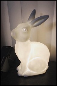 Animal Shaped Table Lamp, Bunny Rabbit 