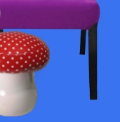 Mushroom decor   Mushroom stool  Cushioned Toadstool Chair  Mushrooms decorating props  Alice in Wonderland Kids Room Decor 