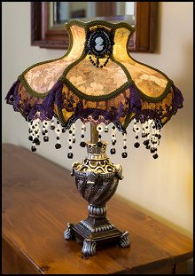 Laced Jewel Victorian Style Table Lamp