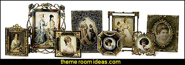 Vintage Victorian Styled Jeweled Photo Picture Frames