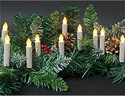 Battery Powered Remote Control LED Christmas Tree Taper Candles  Christmas Lights Christmas decorations Christmas decorating holiday lights holiday decorations 