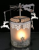 Reindeer Christmas Rotating Candle Holder Scandinavian Design