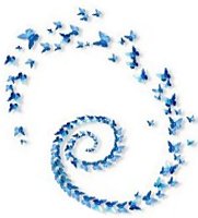3D Wall Sticker Butterflies blue