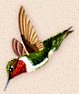 Hummingbirds wall decal stickers