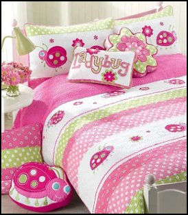 Pink Ladybug Quilt pink ladybugs ladybug bedroom decor girls rooms