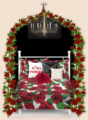 garden arch garden bedroom decorating red roses -  fun easy decorating idea for the garde ntheme  bedrooms