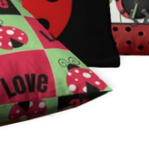 Ladybugs and love Floor Pillow