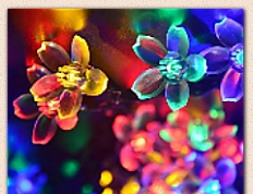 Fairy Garden Lights String, Flower Decorative novelty string liights garden bedroom decorating