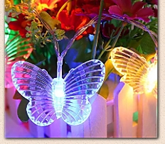 Butterfly LED String Lights novelty string liights garden bedroom decorating