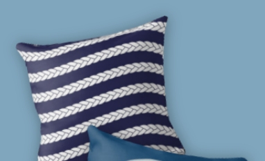 nautical throw pillows Porthole Ocean view Throw Pillow Nautical Braid in Navy and White Throw Pillow