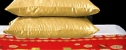 Gold satin pillow cases chinese bedroom decorations