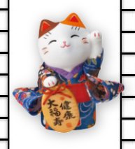 Japanese Kimono Maneki Neko Beckoning Cat Lucky Cat