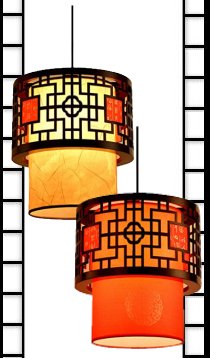 Oriental Ceiling Chandelier Chinese Style Lantern  asian lighting asian home decor
