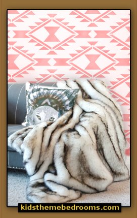 Wolf Throw Blanket  Faux Fur Wolf theme Plush Decorative Throw Pillows-Faux Fur Wolf theme Plush Decorative Throw blankets