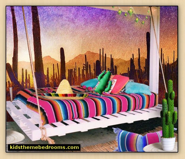 mexican siesta bedroom decorating - southwestern bedroom decorating